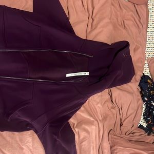 Scuba oversized full zip hoodie